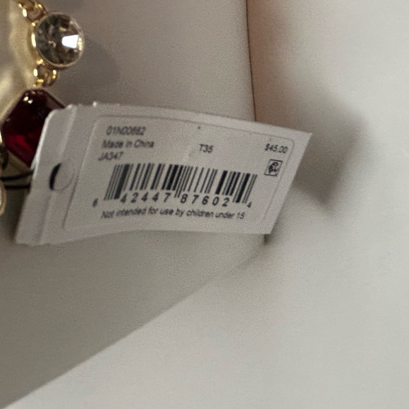 Anne Klein Burgundy and Gold Necklace - Picture 6 of 9